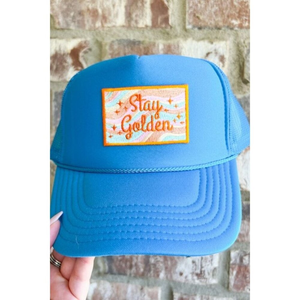 Stay Golden Hat Blue NWT